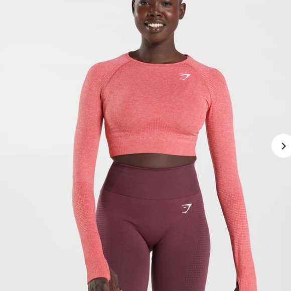 Gymshark Tops - Vital Seamless Long Sleeve Crop Top